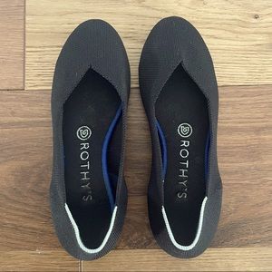 Rothy’s Round Toe Black Flats